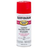 RUST-OLEUM STOPS RUST 248568 Enamel Spray Paint Gloss Cherry 12 oz