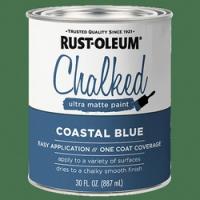 RUST-OLEUM CHALKY 329207 Paint Ultra Matte Coastal Blue 30 oz Can