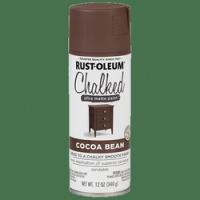 RUST-OLEUM CHALKY 329194 Paint Ultra Matte Cocoa Bean 12 oz Aerosol Can