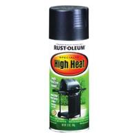 RUST-OLEUM 7778830 High Heat Spray Paint Satin Barbecue Black 12 oz