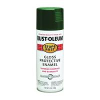 RUST-OLEUM STOPS RUST 7738830 Protective Enamel Spray Paint Gloss Hunter
