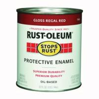 RUST-OLEUM STOPS RUST 7765502 Protective Enamel Gloss Regal Red 1 qt Can