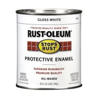 RUST-OLEUM STOPS RUST 7792504 Protective Enamel Gloss White 1 qt Can
