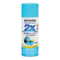 RUST-OLEUM PAINTERS Touch 277991 Satin Spray Paint Satin Oasis Blue 12