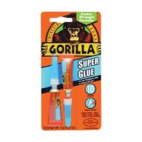 Gorilla 7800109 Super Glue Liquid Irritating Straw/White Water 3 g Tube
