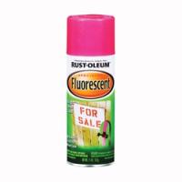 RUST-OLEUM 1959830 Fluorescent Spray Paint Flat/Matte Fluorescent Pink 11