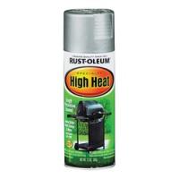 RUST-OLEUM 7716830 High Heat Spray Paint Satin Silver 12 oz Aerosol Can