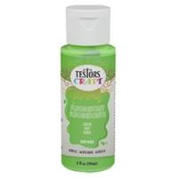 TESTORS 297505 Craft Paint Fluorescent Green 2 oz Bottle