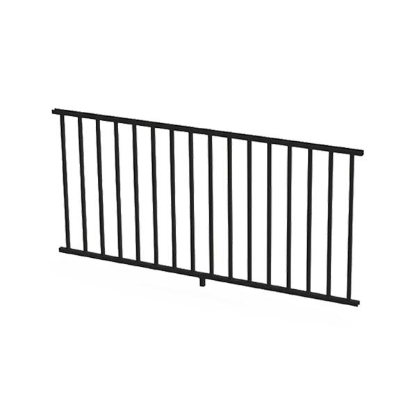 Avalon Railing Level 6 ft Rail Kit with Square Balusters Matte Black