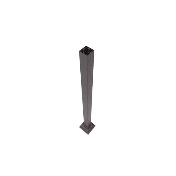 Avalon Railing 45 ft Post with Trim-Matte Black