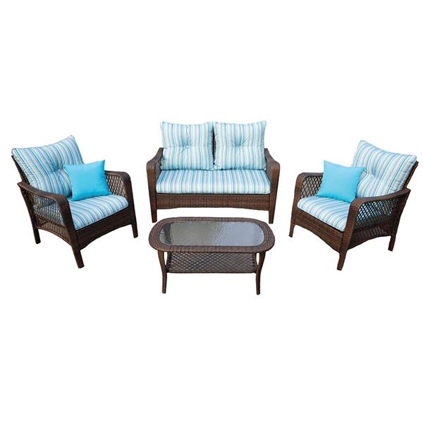 Miramar Deep Seat Wicker 4-Piece Set