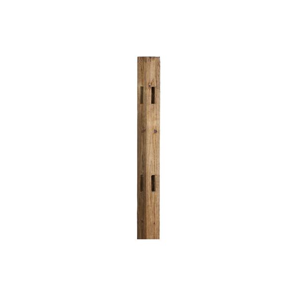 2-Hole 5 ft Treated Hardwood Corner Post