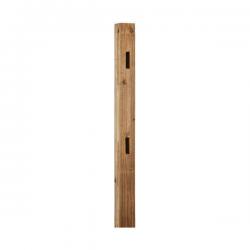 2-Hole 5 ft Treated Hardwood End Post