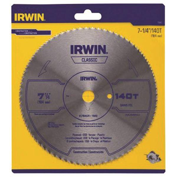 7-1/4 in Irwin Circular Saw Blade