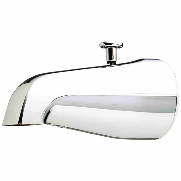 Tub Spout with Diverter - Chrome Finish - Wall Mounted