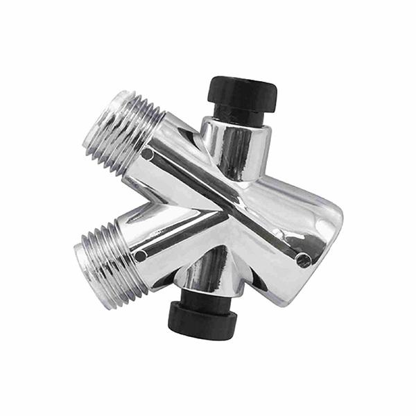 Two way diverter valve chrome finish.