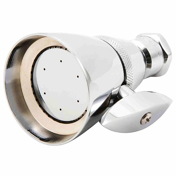 2 spray solid brass fixed shower head chrome finish.