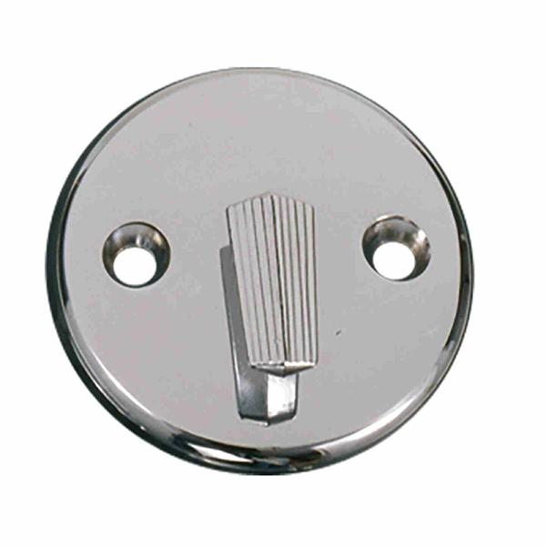 Overflow bath plate chrome finish.