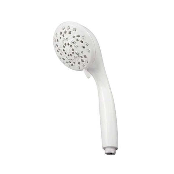 Handheld shower head 5 Spray Settings white.