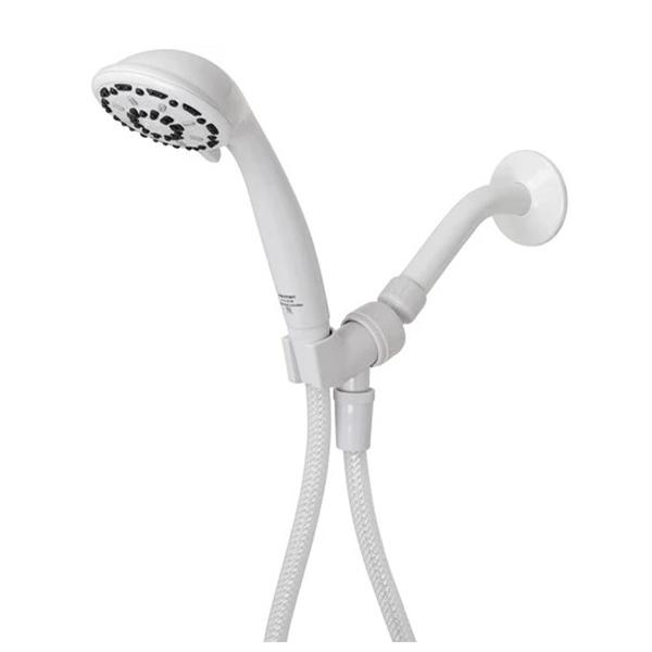 Serene 3-spray handheld shower head white.