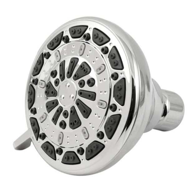 Serene 6-spray fixed showerhead chrome finish.