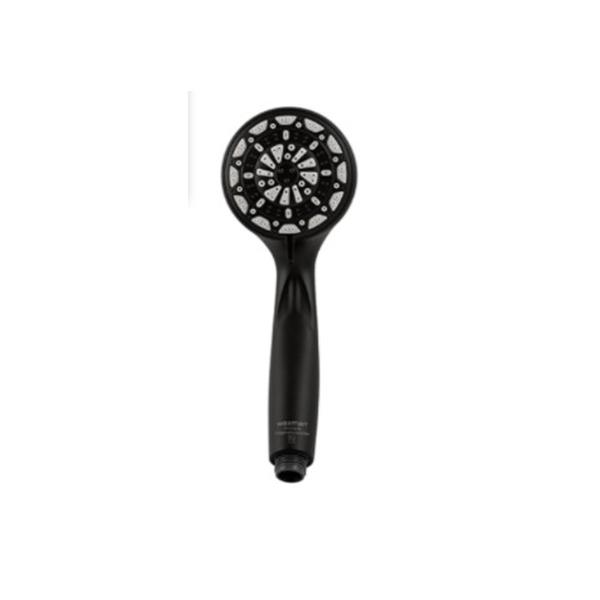 6-spray handheld shower matte black.