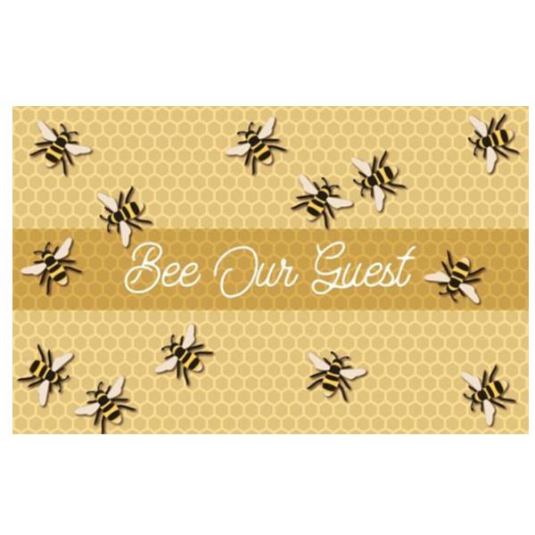 Bee Our Guest Mat 20 in x 30.5 in