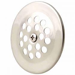 Stainless steel drain cover.