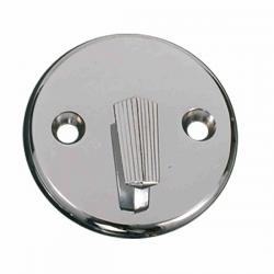 Overflow bath plate chrome finish.