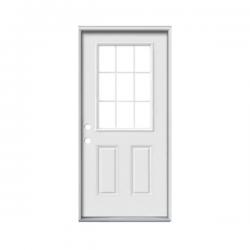 32 in RH 9 Lite Outswing Ext Door