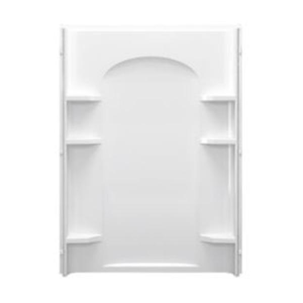 Sterling Ensemble 72222100-0 Shower Back Wall, 48 in W, Vikrell, White,