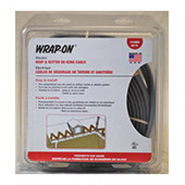 WRAP ON 14080 Roof and Gutter Cable 120 V 400 W Black