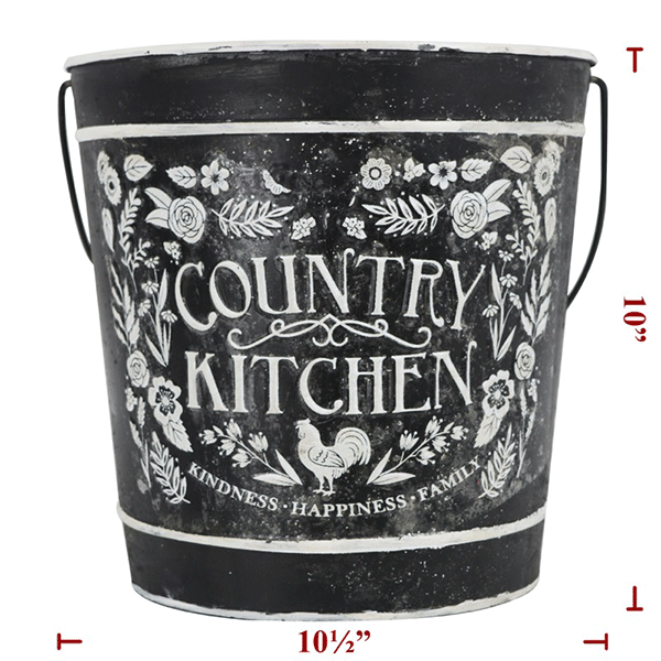 10ft Metal  Country Kitchen  Bucket