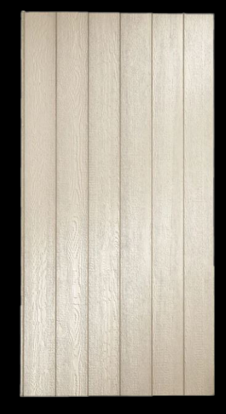 3/8 in 4 in x 8 ft Smartside Primed Treated Panel Siding 8 in OC