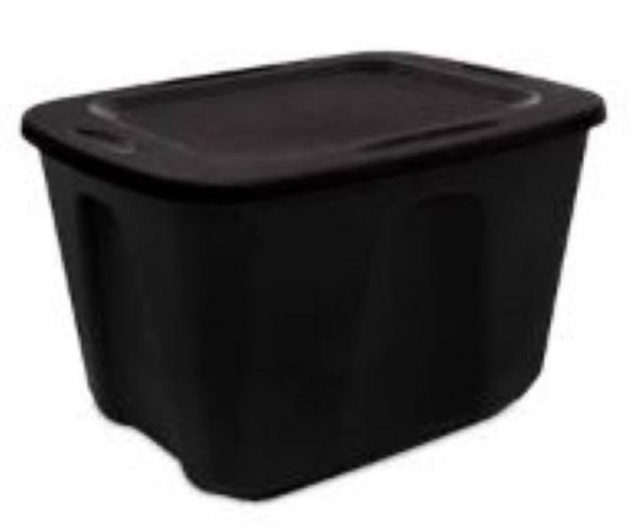 TOTE - 19 GALLON BLACK 93665
