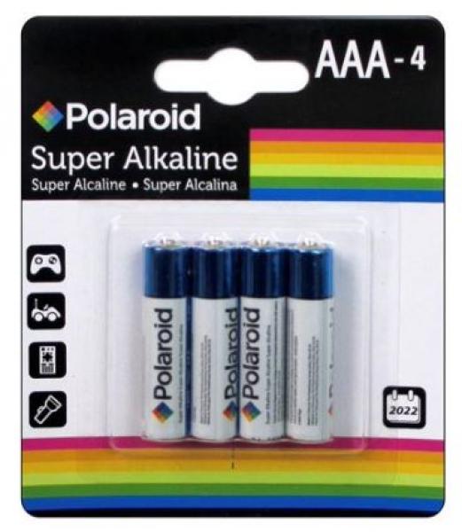 4pk AAA Super Alkaline Polaroid Batteries