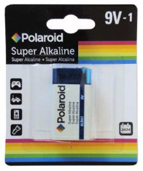 1pk 9V Super Alkaline Polaroid Battery