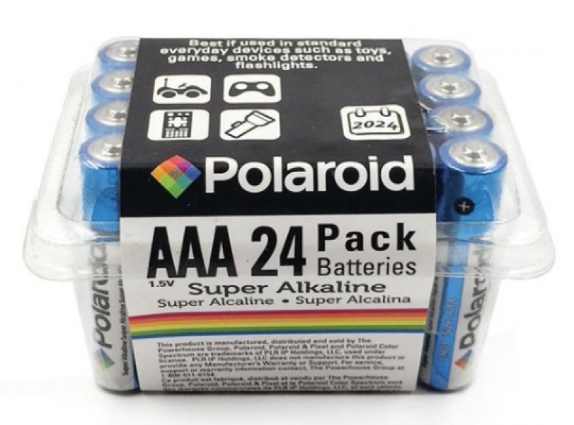 AAA Polaroid Batteries 24pk - Super Alkaline
