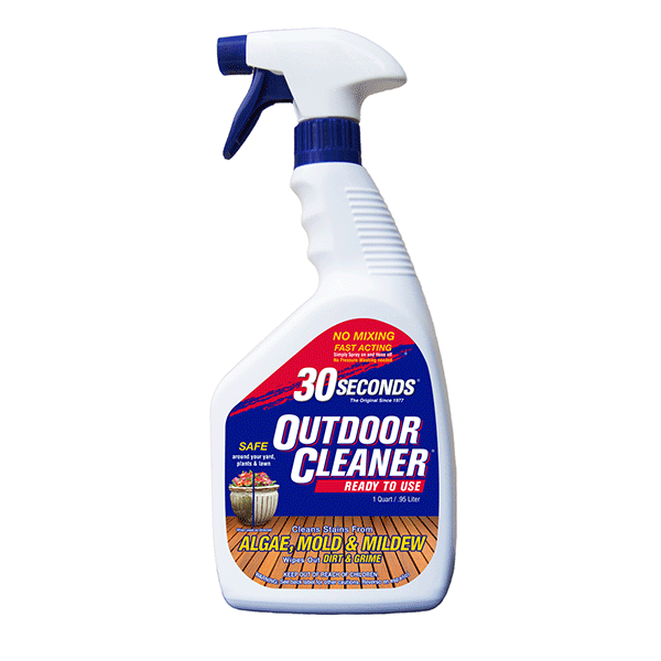 30 SECONDS 1Q30S6P Outdoor Cleaner 1 qt Spray Bottle Liquid Light Yellow