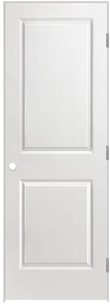 36 in Left Hand Prehung 2 Panel Door