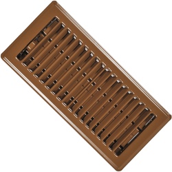 Imperial RG0257 Floor Register, 5-1/4 in L, 13-1/4 in W, Steel, Brown