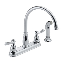 DELTA Windemere 21996LF Kitchen Faucet with Side Spray, 1.8 gpm, 2-Faucet