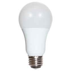 Satco S9316 LED Bulb, General Purpose, A19 Lamp, E26 Lamp Base, Frosted,