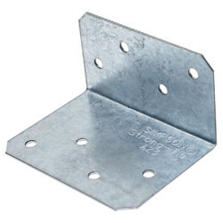 Simpson Strong-Tie A23 Angle, 2-3/4 in L, Steel, Galvanized, 18 ga Thick