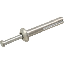 HILLMAN 41432 Hammer Drive Anchor, 1/4 in Dia, 1-1/2 in L, Zinc