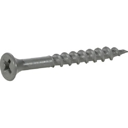 Fas-n-Tite 48380 Screw, #8 Thread, 1-1/4 in L, Coarse Thread, Phillips