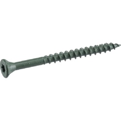 Deck Plus 48396 Screw, #8 Thread, 1-1/4 in L, Coarse Thread, Flat Head, Star