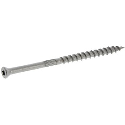 Power Pro 48639 Screw, #8 Thread, 1-5/8 in L, Star Drive, Stainless Steel,