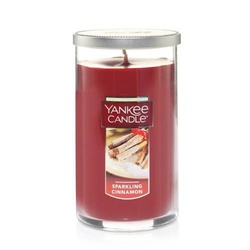 Yankee Candle Perfect Pillar Sparkling Cinnamon 1221864 Candle, 12 oz
