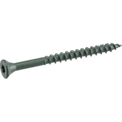 Deck Plus 48406 Deck Screw, #10 Thread, 3 in L, Flat Head, Star Drive, Type